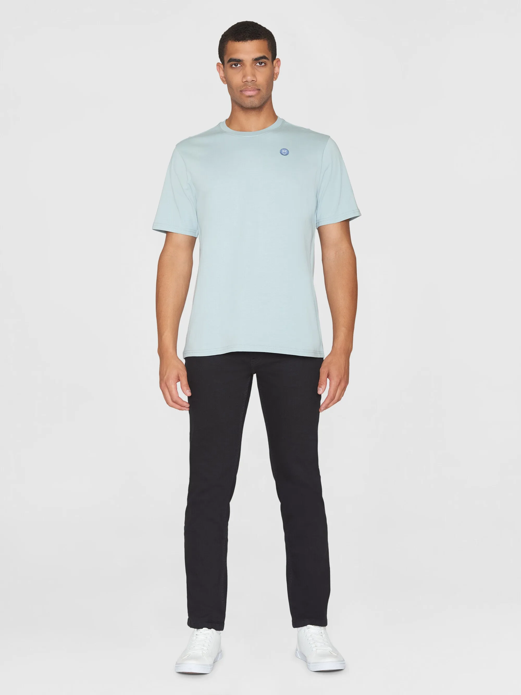 Regular fit Badge t-shirt - Gray Mist