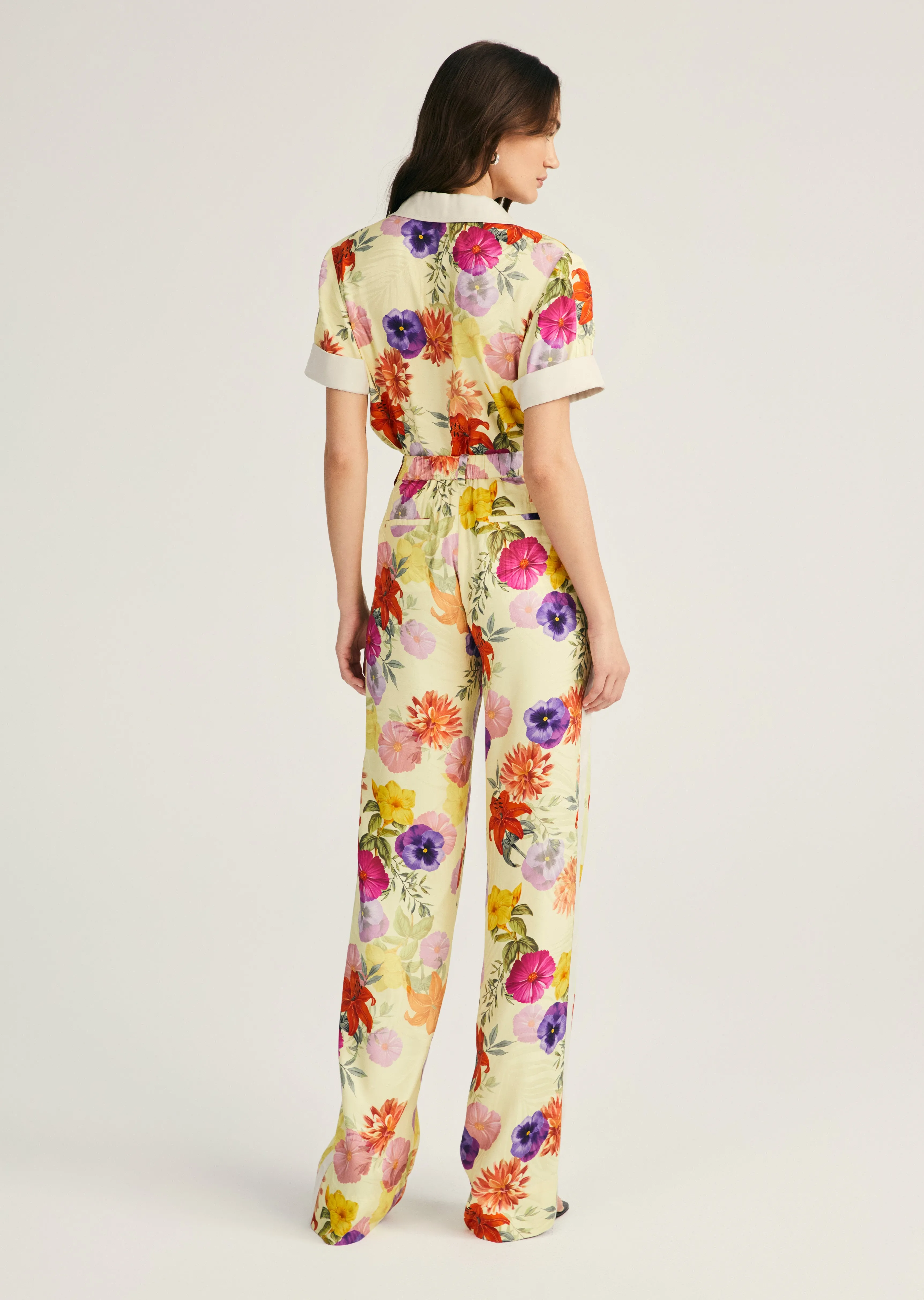 Silas Straight Leg Trouser - Sorbet Multi